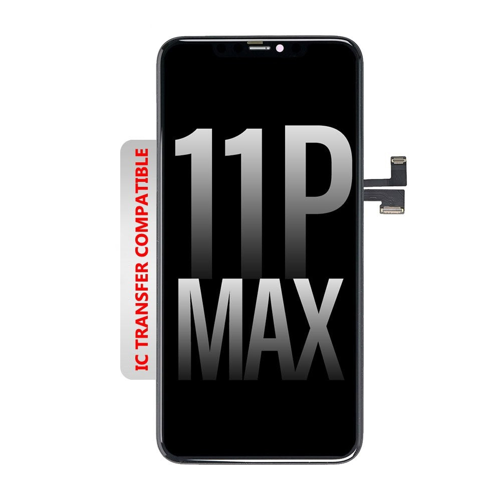 OLED Assembly for iPhone 11 Pro Max Screen Replacement-Black (Compatible for IC chip transfer) OLED Assembly for iPhone 11 Pro Max Screen Replacement-Black (Compatible for IC chip transfer)